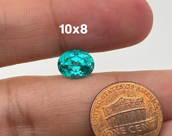 Im Labor gewachsene lose YAG Paraiba Oval Edelsteine Erhältlich in 8 x 6 mm-14 x 10 mm
