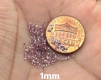 Sakura Pink Moissanite Round Parcel | 1–3mm Loose Gemstones for Jewelry Making
