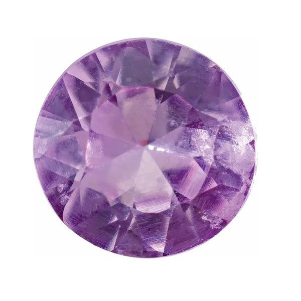 Natural Purple Sapphire Round Faceted Diamond-cut AA/A Quality Gemstone Available in 1.25MM-4MM