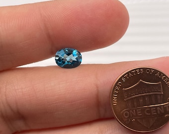 Natural Oval Cut London Blue Topaz AAA Quality Loose Gemstone Available from 5x3MM-25x18MM