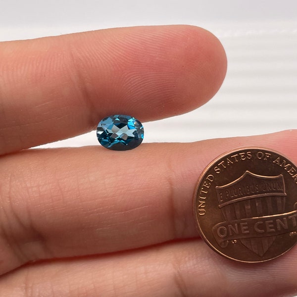 Natural Oval Cut London Blue Topaz AAA Quality Loose Gemstone Available from 5x3MM-25x18MM