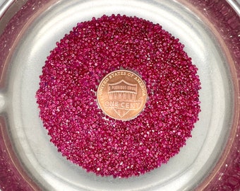 Loose Natural Ruby A Quality Small Round Parcels Available in Sizes 1.30MM to 1.80MM