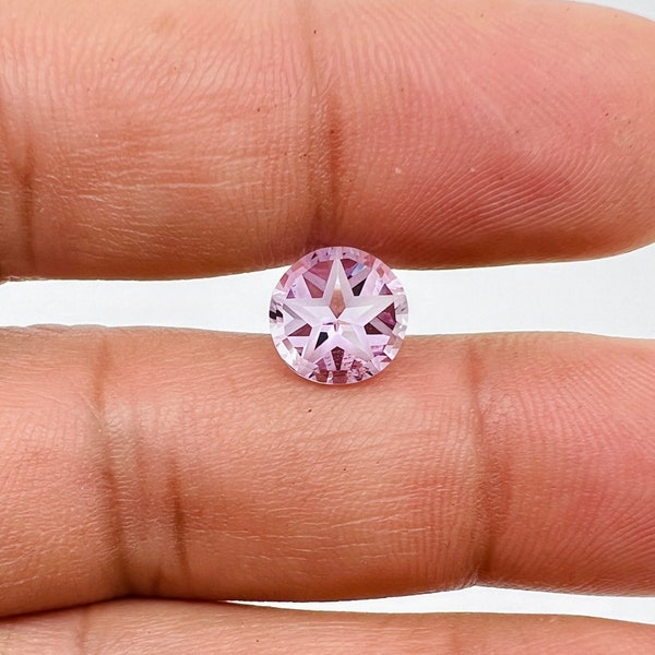 Texas Star Cut Round Amethyst Gemstones - Premium AAA Grade Rose de France Available in 6mm-10mm