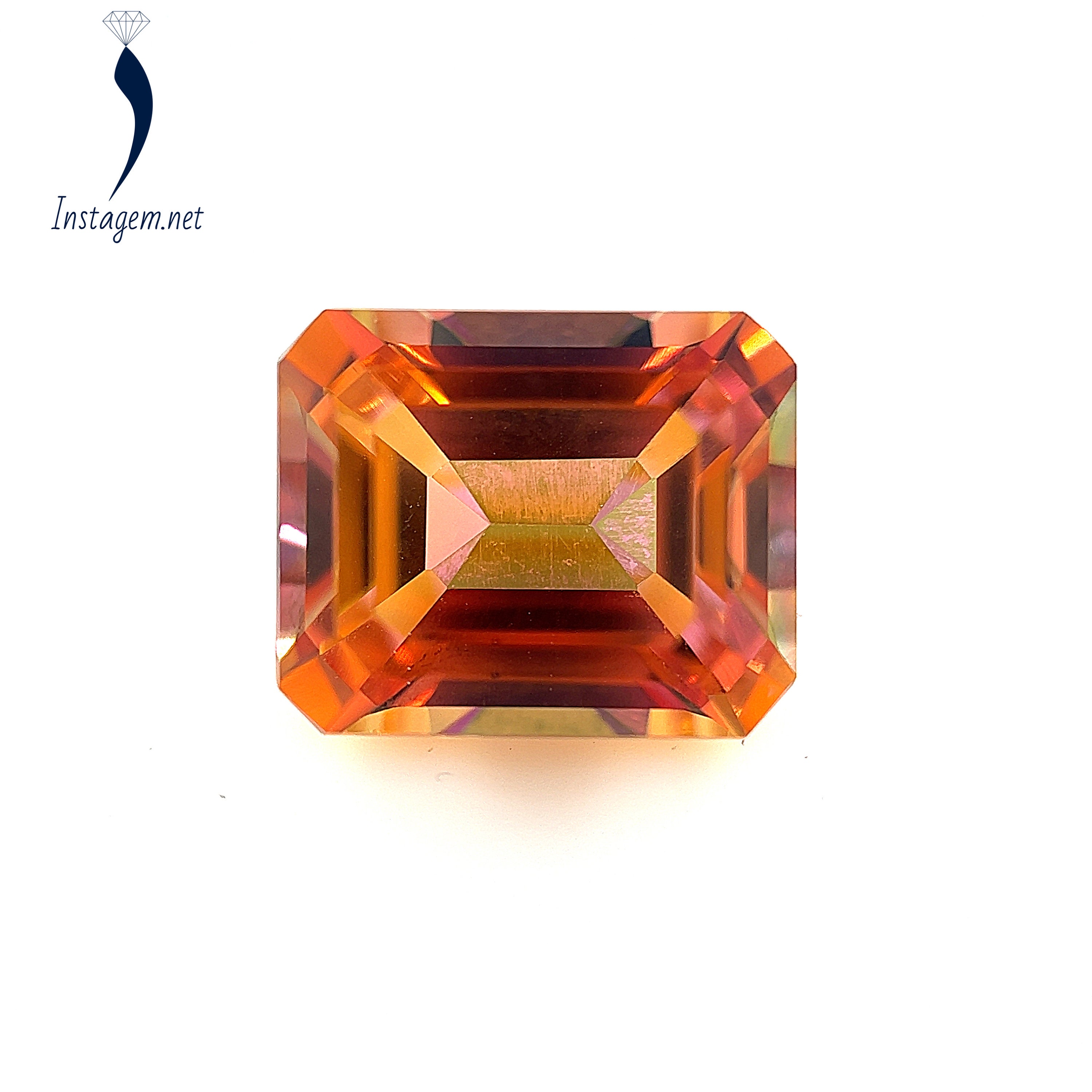 Natural Sunrise Mystic Topaz Emerald Shape AAA Quality