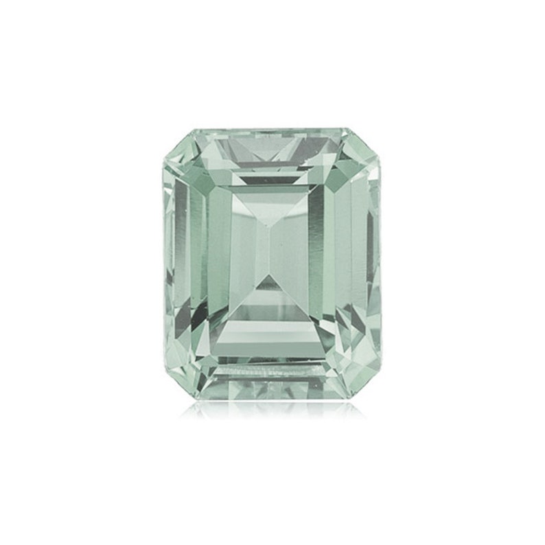 Natural Loose Green Amethyst Emerald Cut from 7x5MM-12x10MM image 3