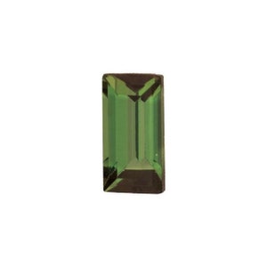 Natural Green Tourmaline Straight Baguette Shape AA Quality Faceted Gemstone Available in 4x2mm