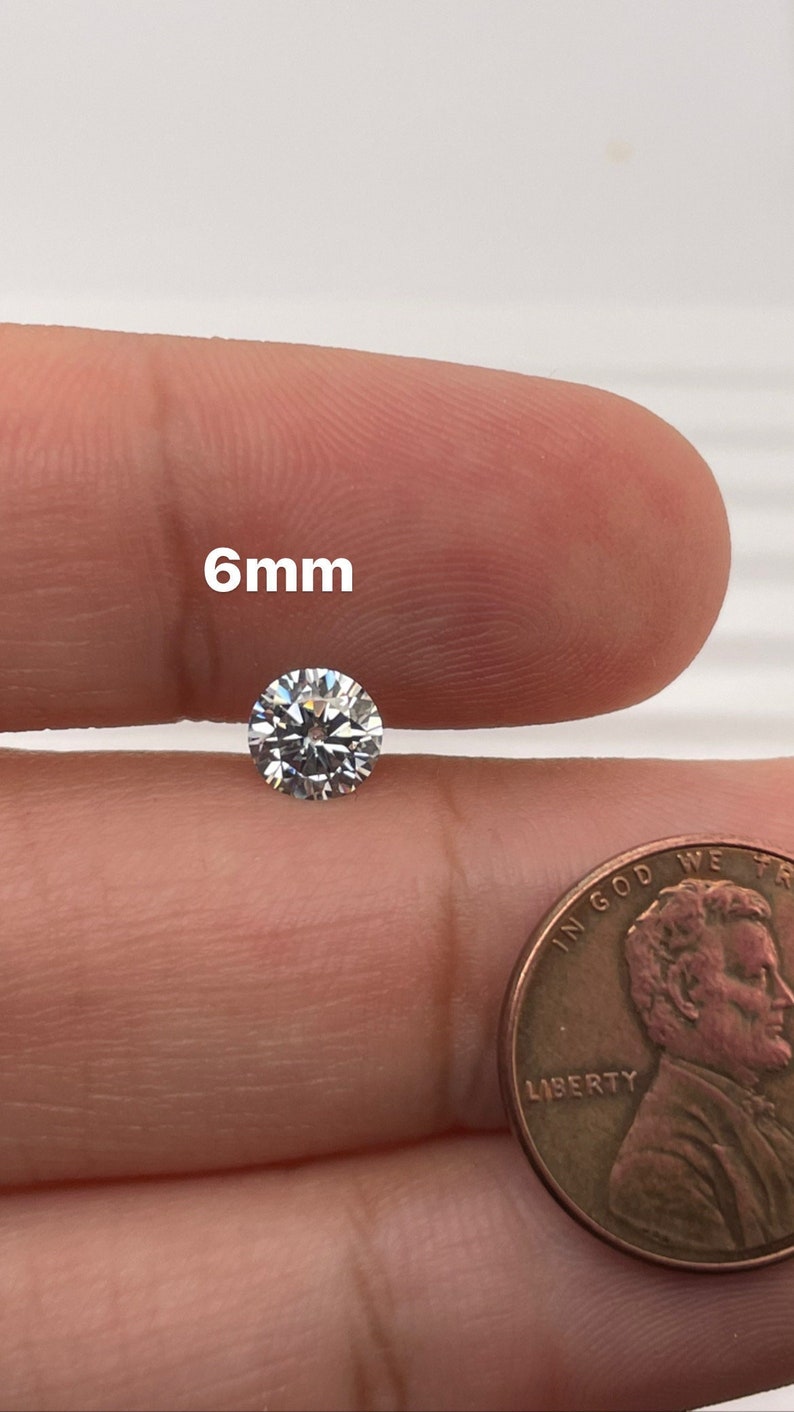 round lab grown moissanite loose stones DEF color