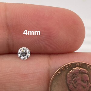 brilliant cut moissanite diamond alternative stone