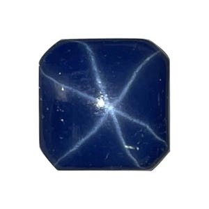 Lab Created Synthetic Blue Star Sapphire Square Cabochon Available in 7mm