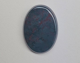 Cabochon calibrato di forma ovale in pietra di sangue naturale, qualità AA con meno punti rossi, disponibile in 7x5MM-25x15MM