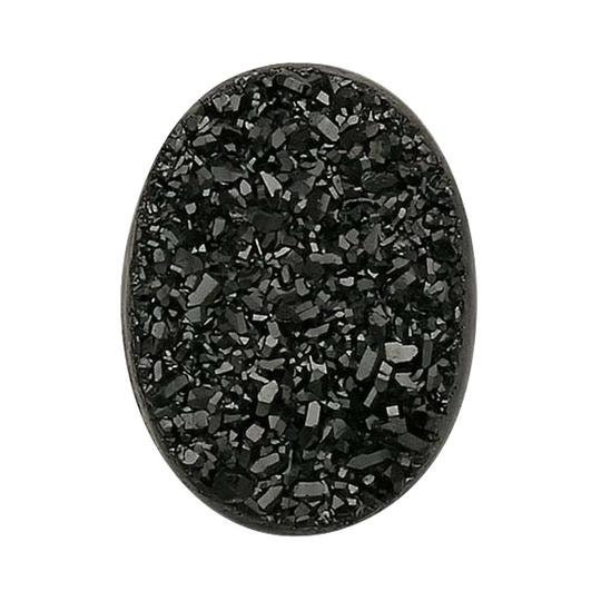 2-10PCS Nature Black Agate Geode Quartz Connector Beads 