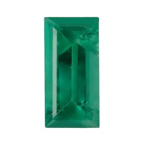 Natural Emerald Straight Baguette Shape AA/A Quality Faceted Gemstone Available in 3x2MM-5x2MM