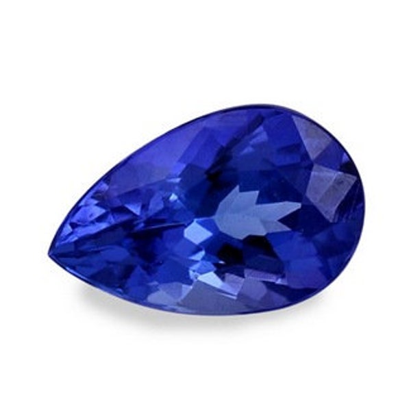 Natural Pear Shape Genuine Arusha Tanzanite AAAA (Heirloom) Loose Gemstone Available in 7x5MM-10x7MM