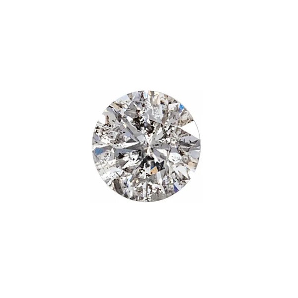 Natural Round Salt And Pepper Diamond Grey Color I3 Quality Available in 2.80MM - 4.00MM