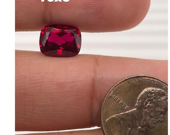 Synthetic Elongated Cushion Cut Swiss Corundum Ruby 6x4MM - 16x12MM