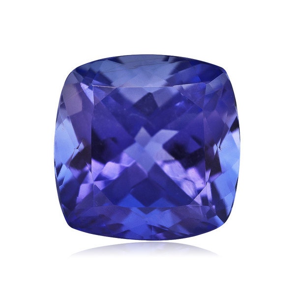 1.00-1.40 Cts of 6x6 mm AAA Cushion Genuine Natural Arusha Tanzanite ( 1 pc ) Loose Gemstone-373127