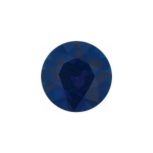 Natural Blue Sapphire Round Faceted Diamond-cut AAA/AA/A Quality Gemstone Available in 1MM-8MM
