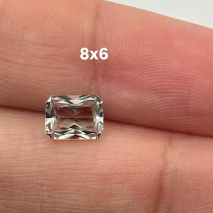 Natural Loose Green Amethyst Emerald Cut Radiant from 14x10MM-16x12MM