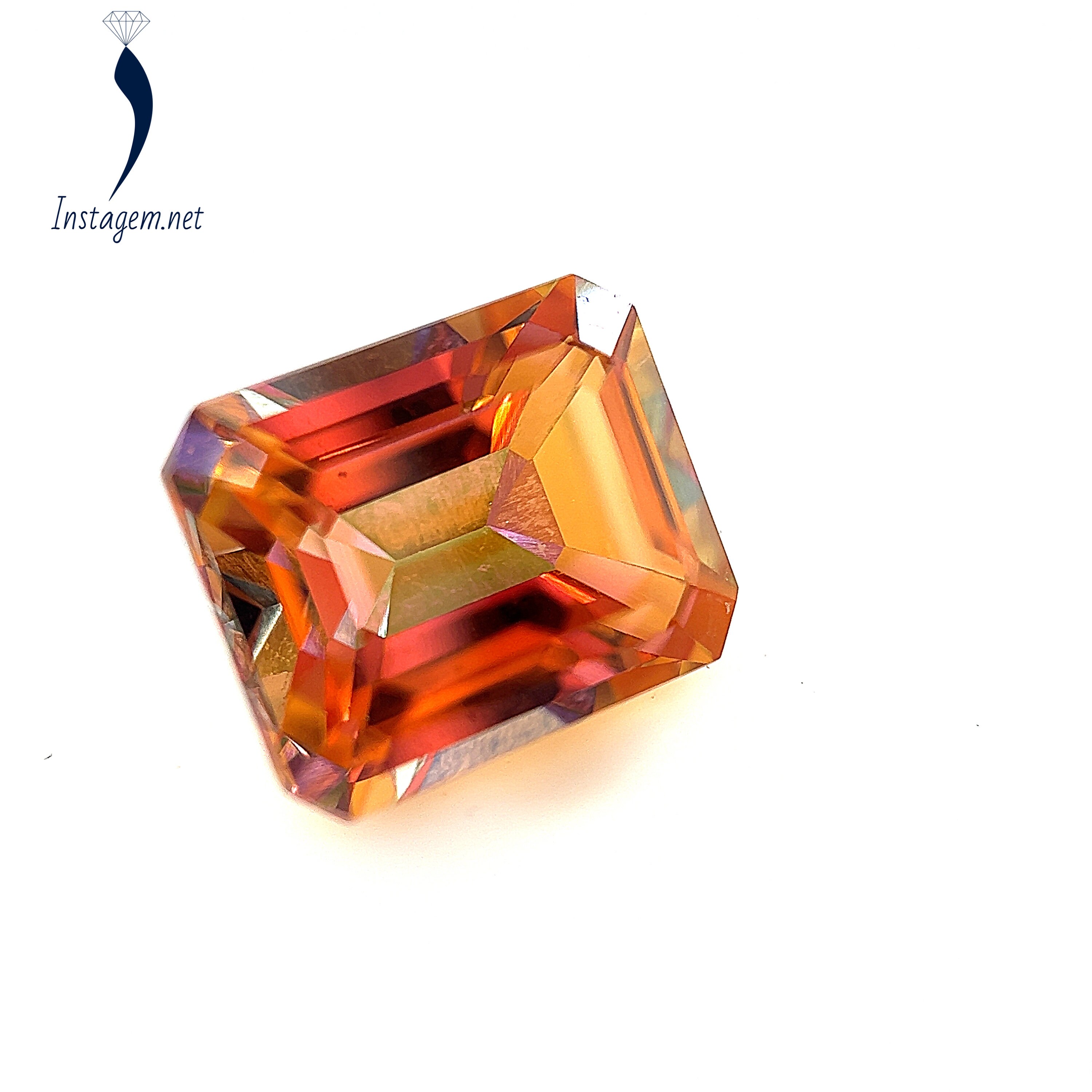 Natural Sunrise Mystic Topaz Emerald Shape AAA Quality Faceted