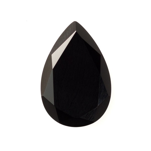 Natural Pear Faceted Black Onyx Available in 5x3MM-18x13MM