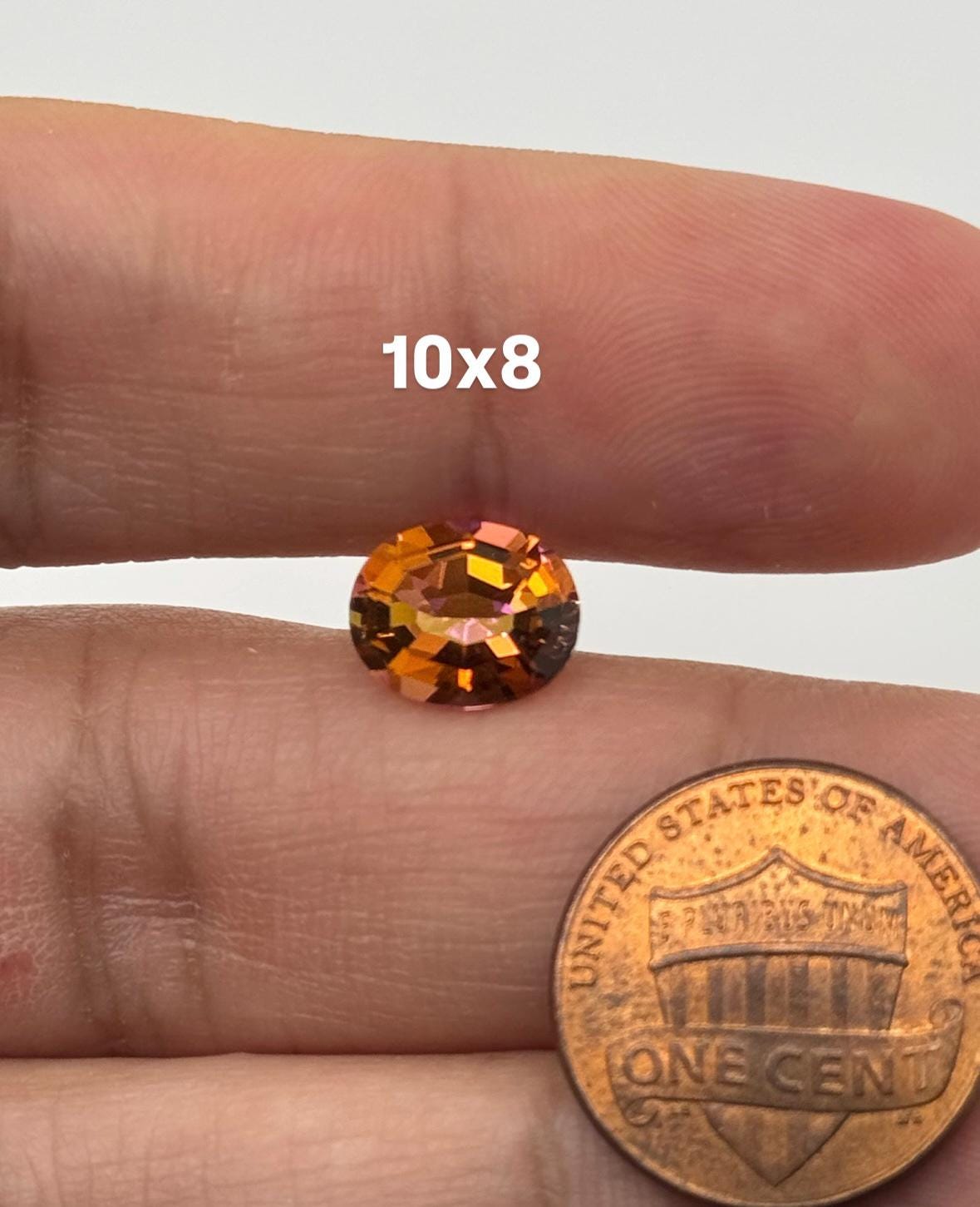 Natural Sunrise Mystic Topaz Oval Step Cut AAA Quality Faceted