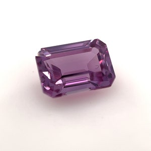 Synthetic Purple Sapphire AAA Quality Emerald Precision Cut for Jewelry Making Available in 7x5MM - 14x10MM