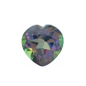 Natural Mystic Green Topaz Heart AAA Loose Gemstone disponible en 3MM-10MM