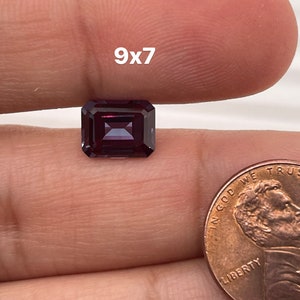 Lab Created Alexandrite Emerald shape AAA Quality from 4x3MM-18x13MM 9x7mm