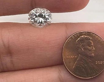 Lab Grown White Moissanite Oval Shape Eye Clean Quality DEF Color Available in 4x2MM - 16x12MM