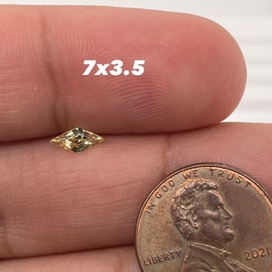 Synthetic Yellow Sapphire Swiss Made Lozenge Cut AAA Quality Available in 4x2MM -12x6MM image 7