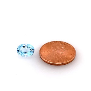 Natural Sky Blue Topaz Oval Cut AAA Quality Loose Gemstone Available in 6x4MM-18x13MM
