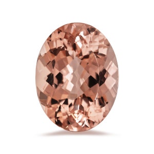 Natural Pinkish-Peach Morganite Oval shape AAA Quality from 8x6MM-18x13MM