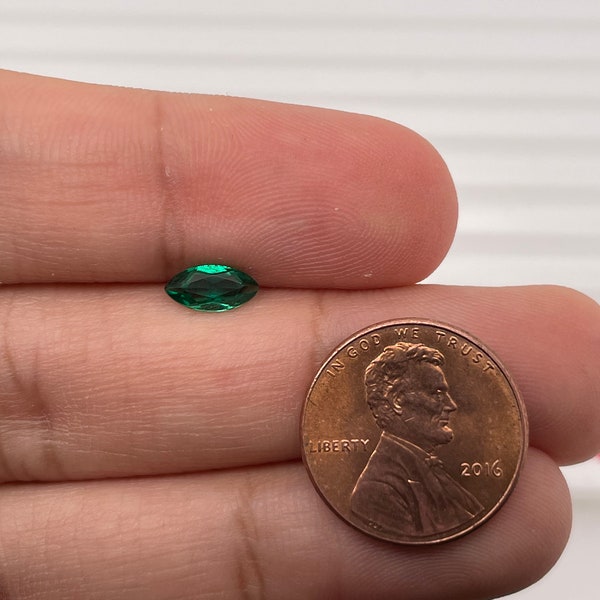 Lab Created Emerald Marquise Shape AAA Quality Available in 2.5x1.25MM-12x6MM