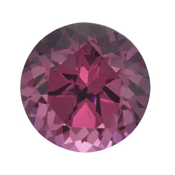 Loose Rhodolite Garnet Round Cut AAA Quality Gemstone Available in 2x2mm-8x8mm