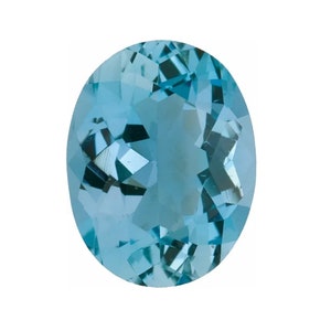 Natural Aquamarine Oval Shape AAA/AA/A Quality Calibrated Faceted Gemstone Available in 5x3MM-10x8MM