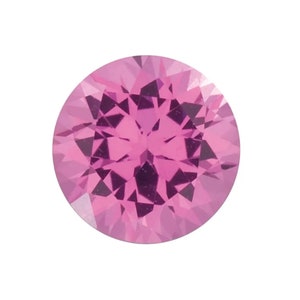 Natural Pink Spinel Round Shape Faceted AA Quality Gemstone Available in 2.5MM-5MM
