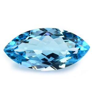 Natural Sky Blue Topaz Marquise Cut AAA Quality Loose Gemstone Available in 4x2MM-12x6MM