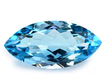 Natural Sky Blue Topaz Marquise Cut AAA Quality Loose Gemstone Available in 4x2MM-12x6MM