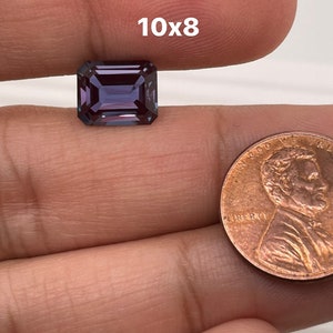 Lab Created Alexandrite Emerald shape AAA Quality from 4x3MM-18x13MM 10x8mm