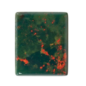 Natural Bloodstone Antique Cushion Buff Top-cut Calibrated Cabochon Available in 10x8MM-16x12MM