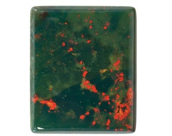 Natural Bloodstone Antique Cushion Buff Top-cut Calibrated Cabochon Available in 10x8MM-16x12MM