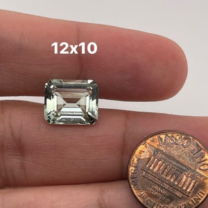 Natural Loose Green Amethyst Emerald Cut from 7x5MM-12x10MM image 2