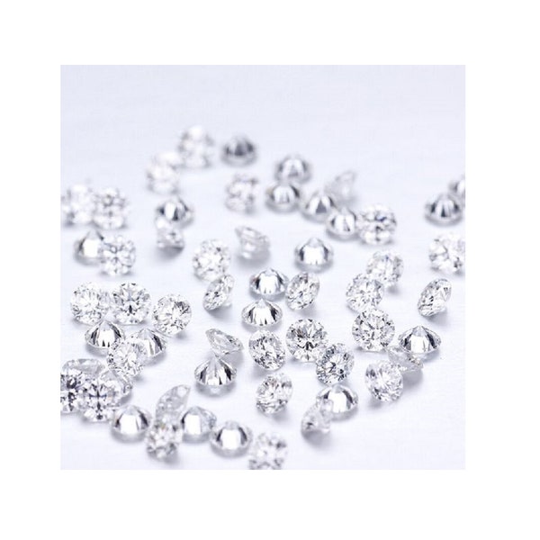 Recycled Natural White Diamonds - Excellent Cut  - Melee From 0.80mm-3mm Rounds - SI1 Quality GH Color  Qty of 1/5/10/100 pcs