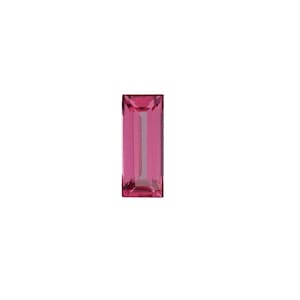 Natural Pink Tourmaline Straight Baguette Shape AA Quality Faceted Gemstone Available in 4x2MM-6x3MM