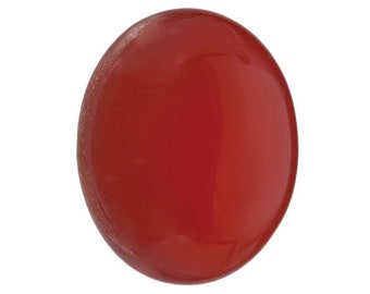 MasterpIece Collection 6x4-12x10mm Bright Orange Red Carnelian Oval Cabochon 
