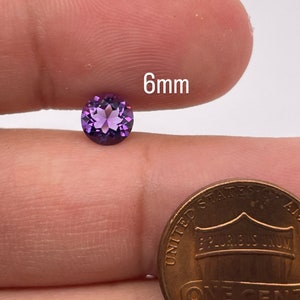 Natürlicher Rundschliff Uruguay Amethyst AAA Loser Edelstein Von 3 MM bis 10 MM erhältlich