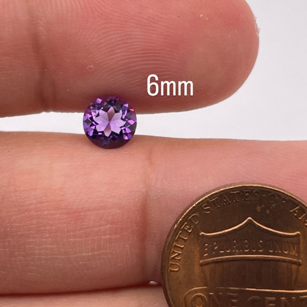Natural Round Cut Uruguay Amethyst AAA Loose Gemstone Available from 4MM-10MM