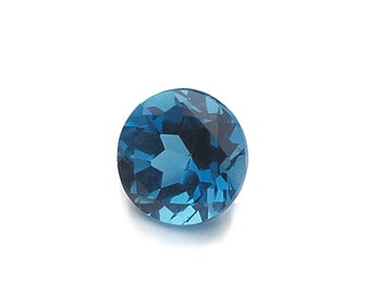 Natural Round Shape London Blue Topaz AAA Quality Loose Gemstone Available from 3MM-9MM