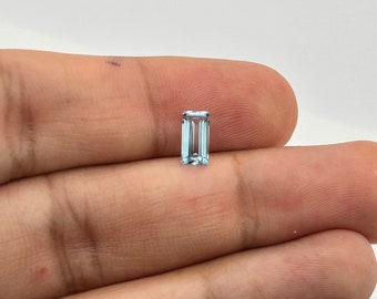 Natural Sky Blue Topaz Baguette Shape AAA Quality Loose Gemstone Available in 2x1.5MM-17x4MM