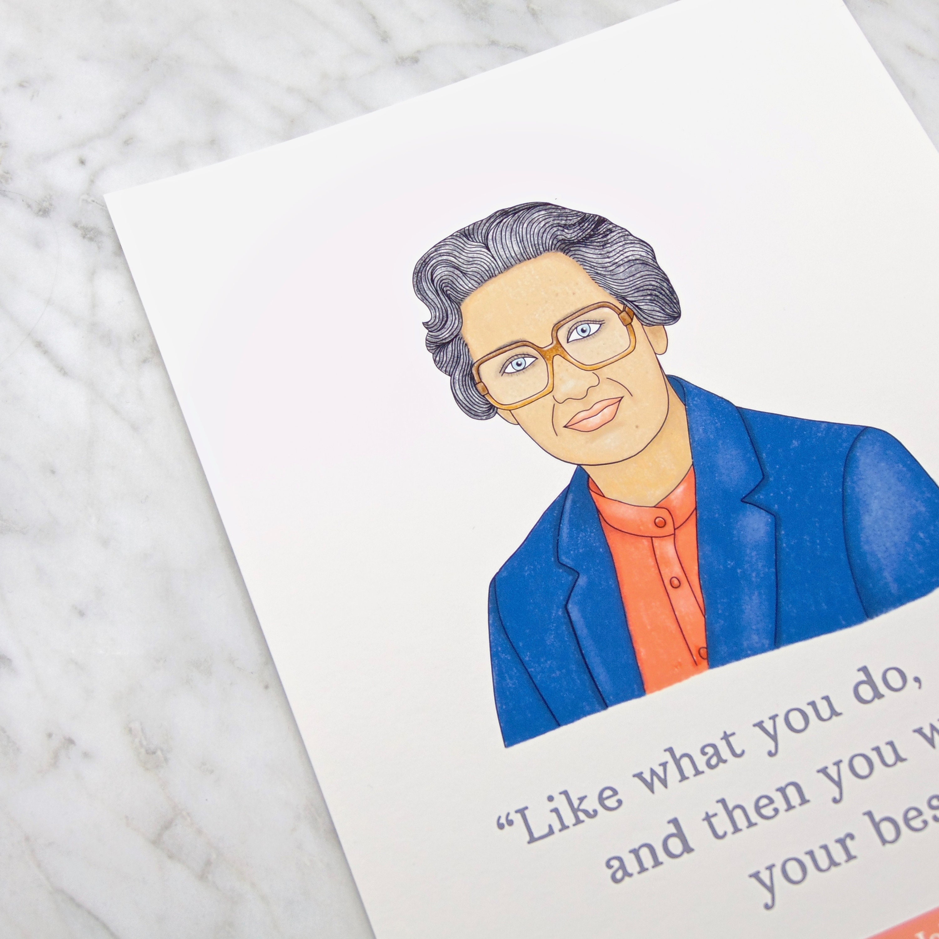 Katherine Johnson Famous Quote Wall Art Print Inspiring